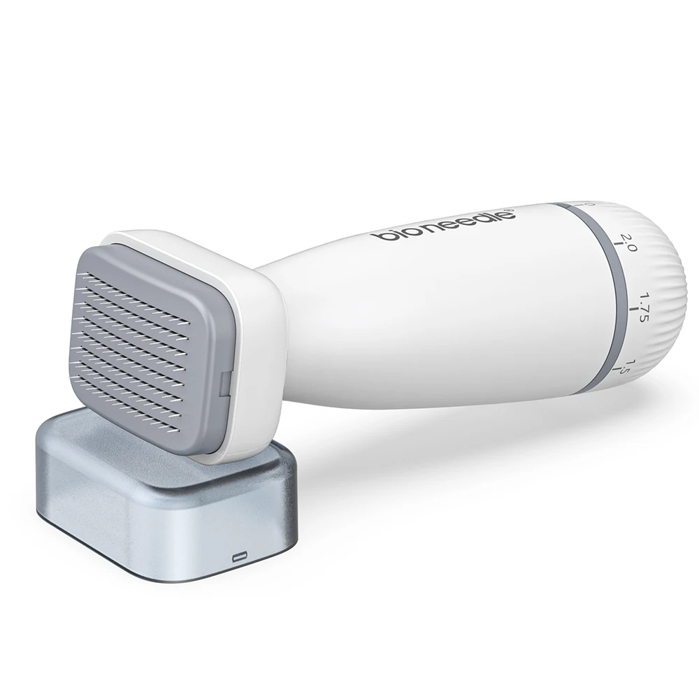 Einstellbarer Bio-Nadelstempel 120 Mikronadeln aus Edelstahl, Mikronadel-Derma-Pen für Haarwuchs und Hautpflege, Schönheitsgerät – Detail 10