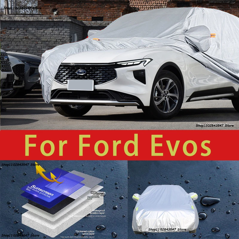 

Защитный чехол для автомобиля Ford Evos, защита краски автомобиля, Солнцезащитная теплоизоляционная водонепроницаемая пленка для автомобильной одежды