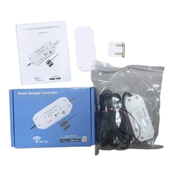 E5BE Upgraded Garage Door Controller EU/UK/US Mobile Control Garage Door Opener Switches with Timing Easy Installation