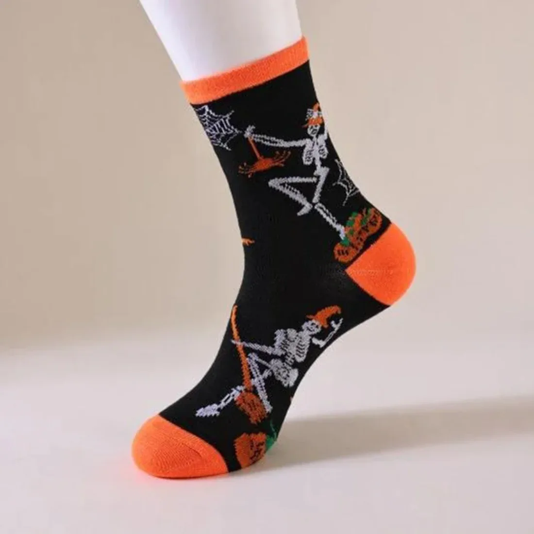 

Набор из 5 готических носков унисекс — темные эстетические винтажные носки для экипажа разных цветов, мягкие и дышащие для повседневной носки