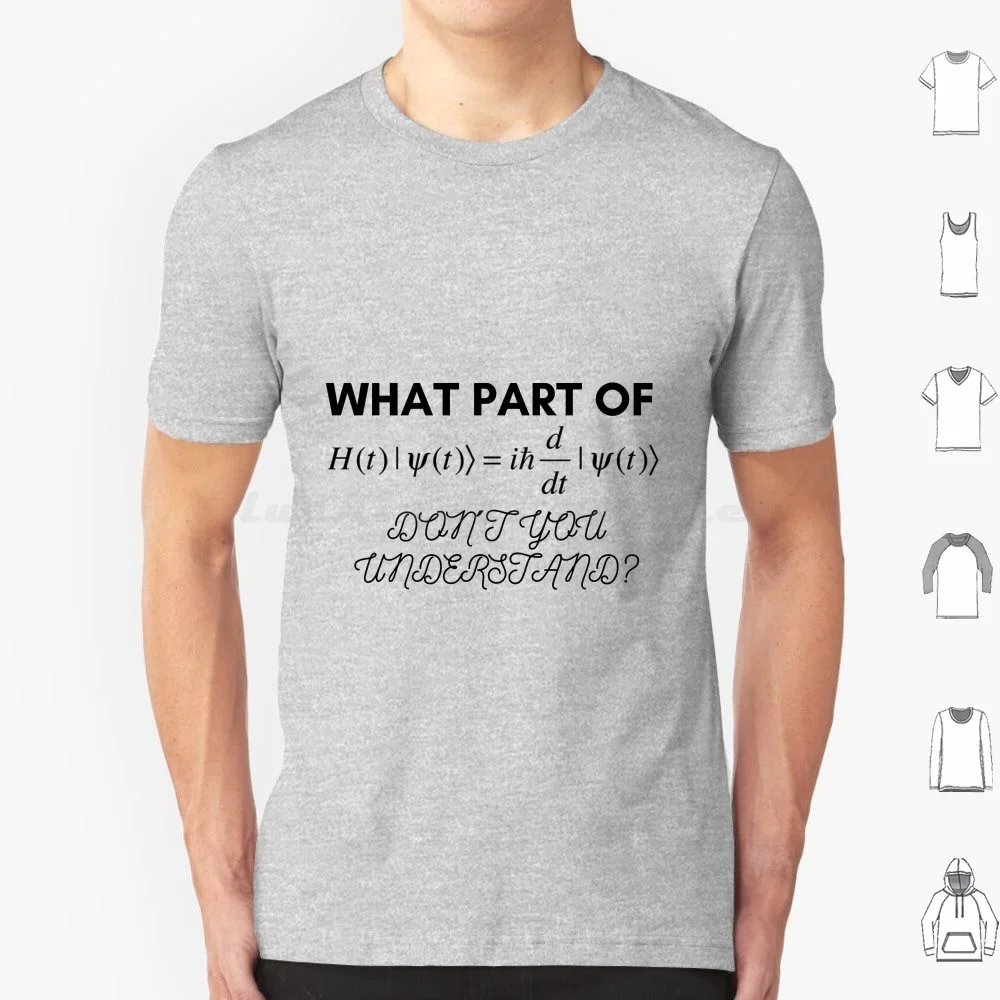 #5 : Funny Schrodinger Equation Design T Shirt Men Women Kids 6xl Physics Schrodinger Science Equation Quantum Cat Math Quantum