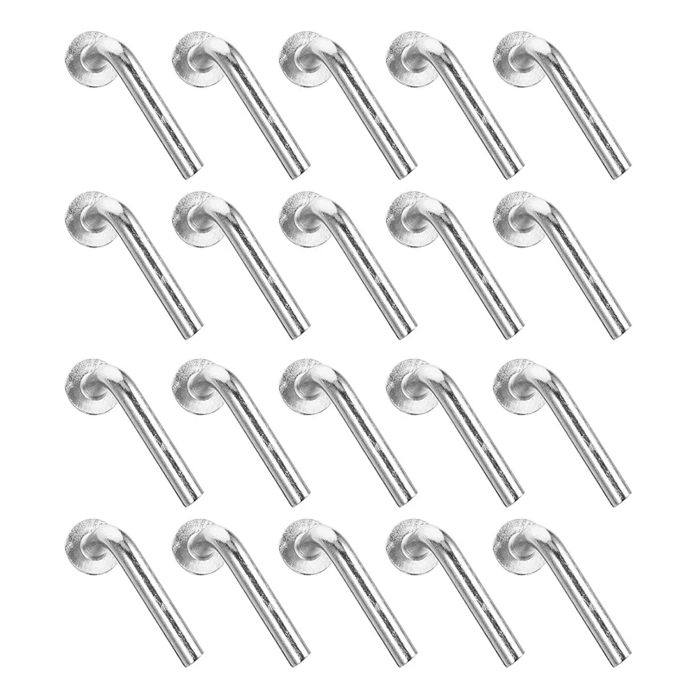 50Pcs Galvanized L-Shaped Pallet Rack Drop Pin Safety Bolt for Heavy Duty Warehouse Shelving Secure Racking Stability