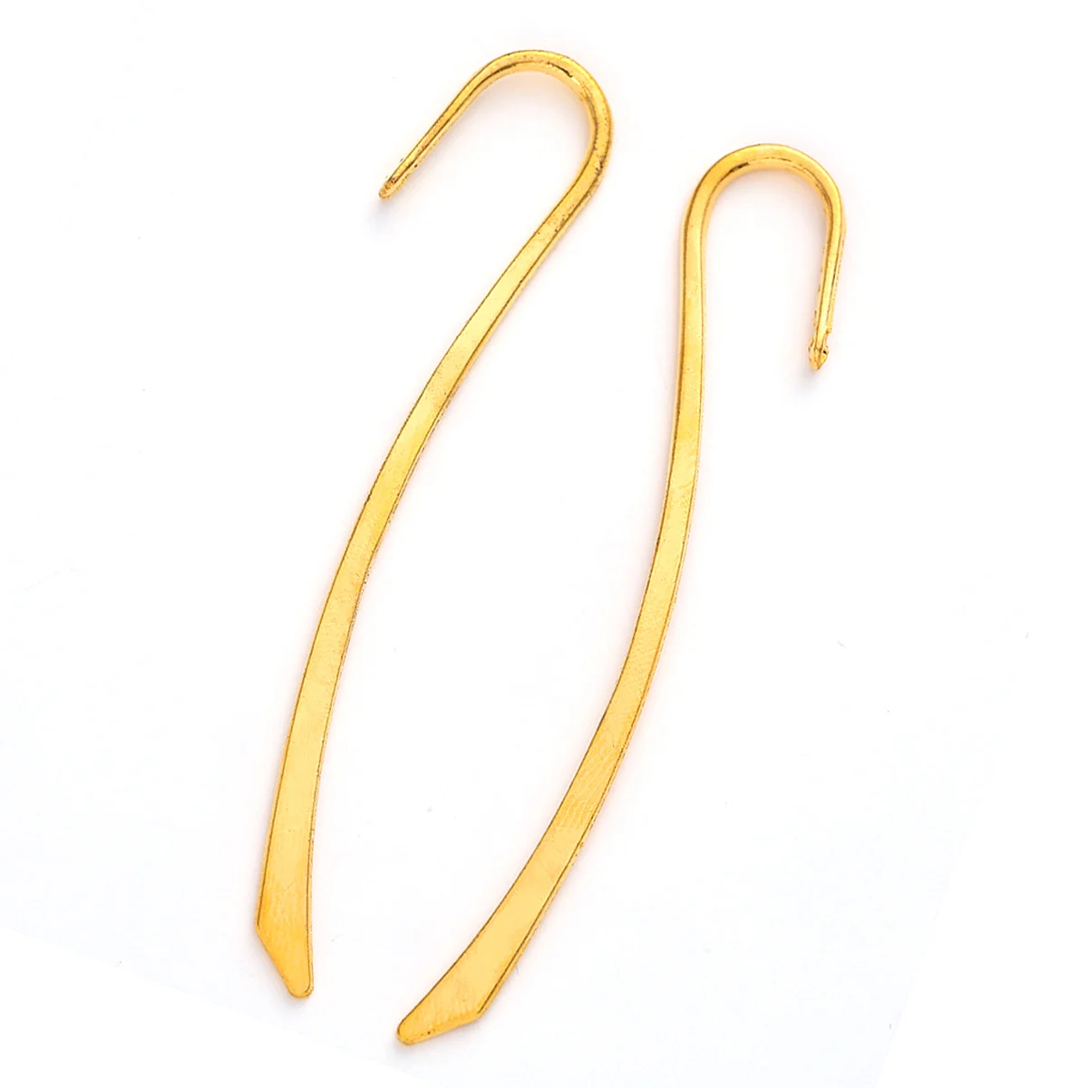 Metal Bookmarks Hook Concise Marque De Page Gold Bronze Silver Tone Jewelry DIY Accessories 84x14x3mm