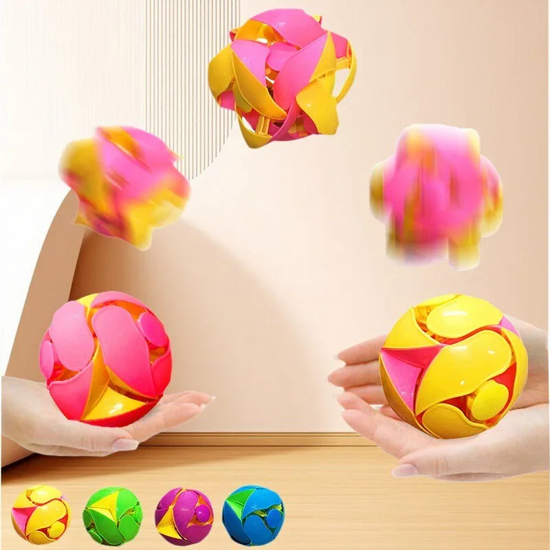 Pelota de lanzamiento para niños, pelota que cambia de color, reproductor lanzador, juguete educativo con detección, diversión al aire libre, deportes para niños