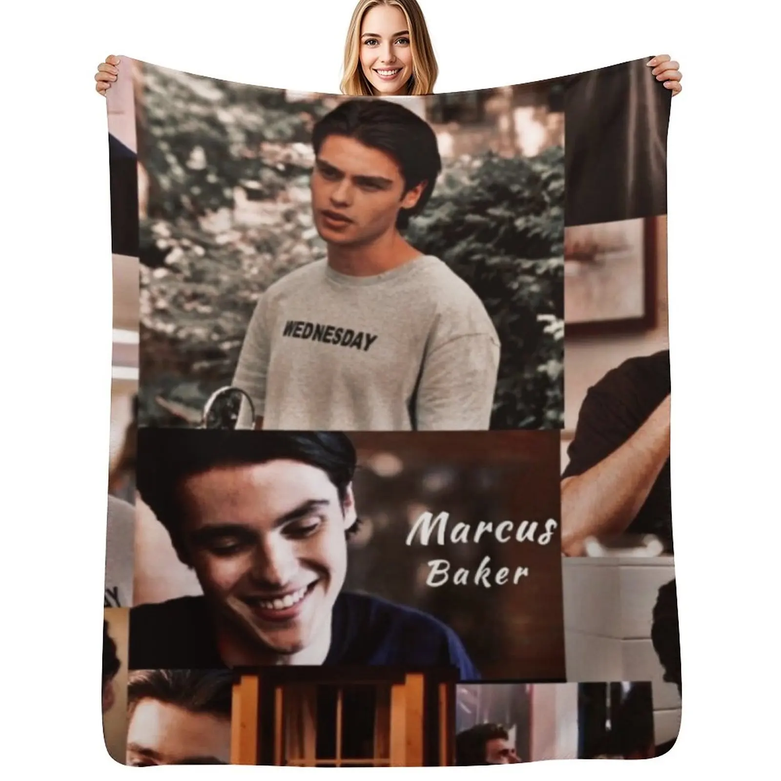 

Marcus Baker Collage Throw Blanket For Decorative Sofa Flannels Blankets For Sofas Sofa Throw Blankets