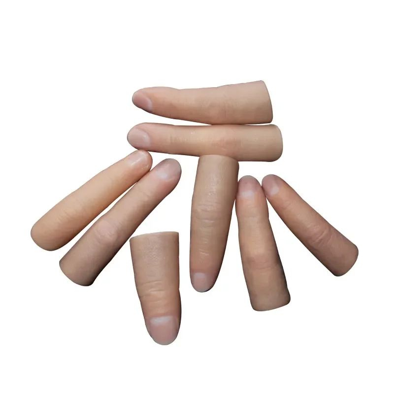 Imitation artificial limb, artificial finger and toe cover, half finger and toe nail silicone beauty gloves