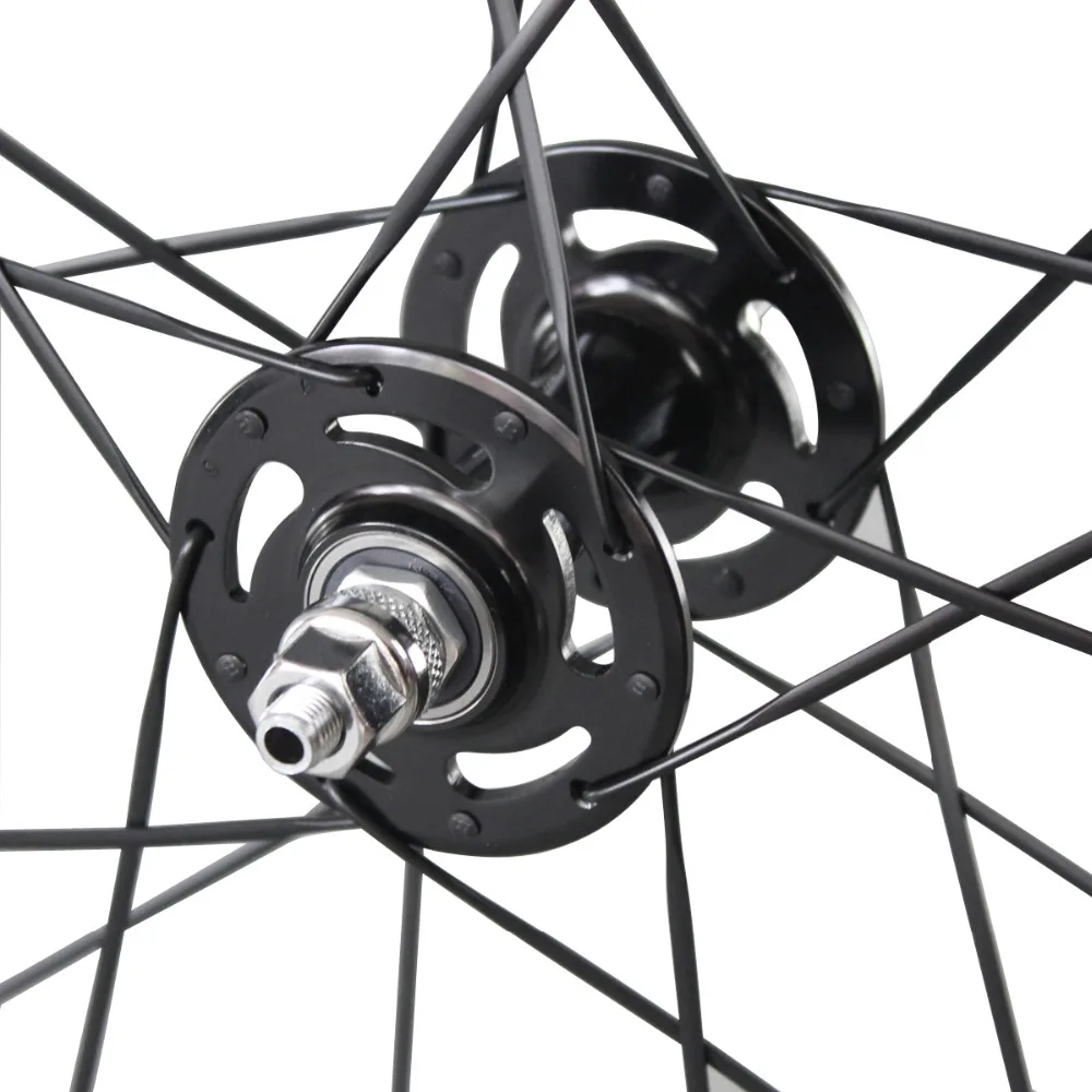 Carbon Track Bike Wheelset 88mm Tubular Novatec Track Wheels For Track Bicycle Frame