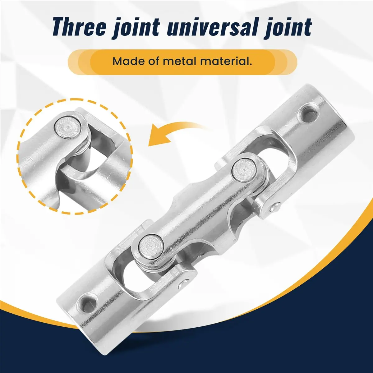 A3#(Upgraded) 232F Rc Double Universal Joint Cardan Joint Gimbal Couplings with Screw,6x6Mm