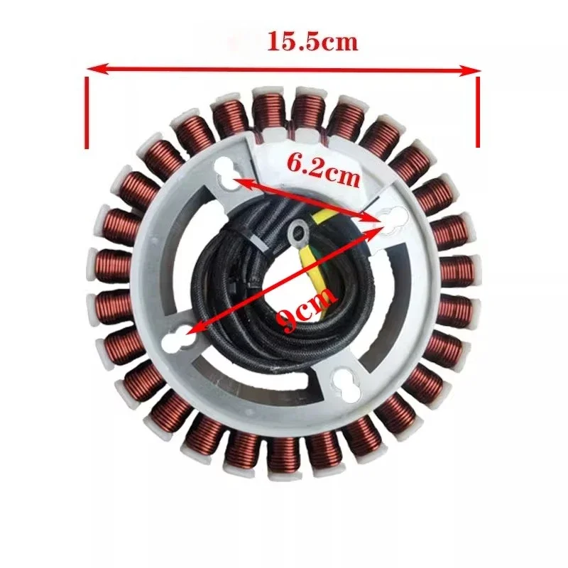 DC24/48/60/ 72V 3KW5KW range extender generator stator coil, parking generator built-in motor stator