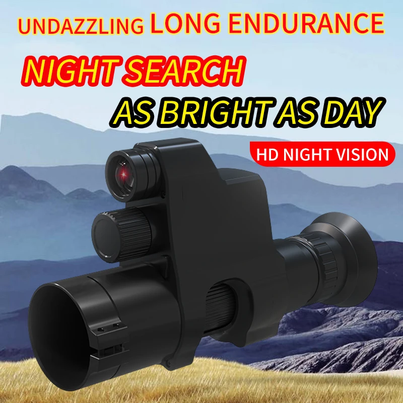 

NV4A Infrared Night Vision Monocular 4X Zoom HD Video Camera Device Round Screen Crosshair Attach Night Hunting IR Digital Scope