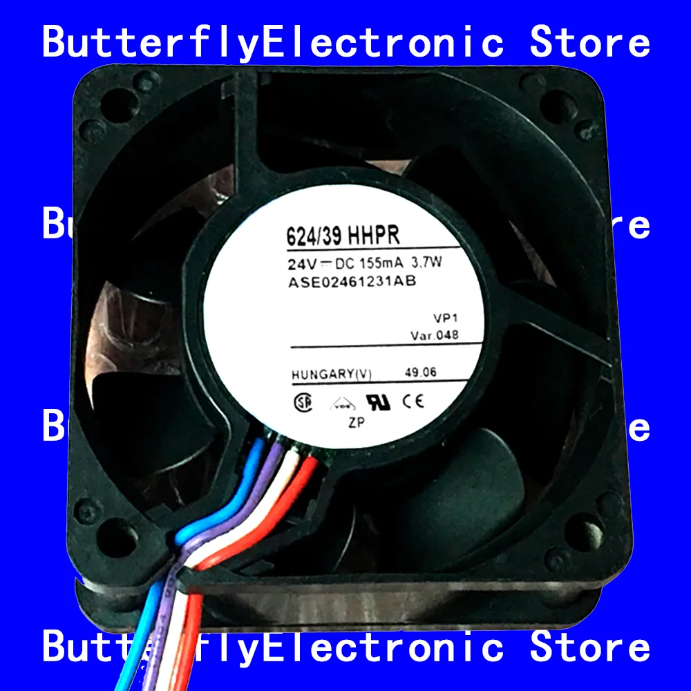 

НОВЫЙ ОРИГИНАЛЬНЫЙ ВЕНТИЛЯТОР 624/39HHPR 24 В постоянного тока 3,7 Вт 6025 6 СМ 60*60*25 ММ