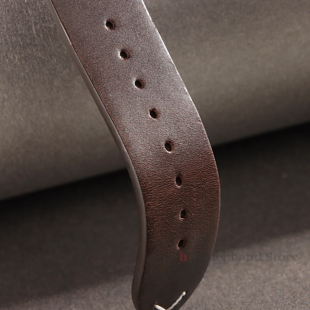 18 мм, 20 мм, 21 мм, 22 мм, 24 мм, кожаный ремешок в стиле ретро, масляный воск, масляное обесцвечивание, ремешок для часов из воловьей кожи, деловой ремешок для часов, ремешок из телячьей кожи