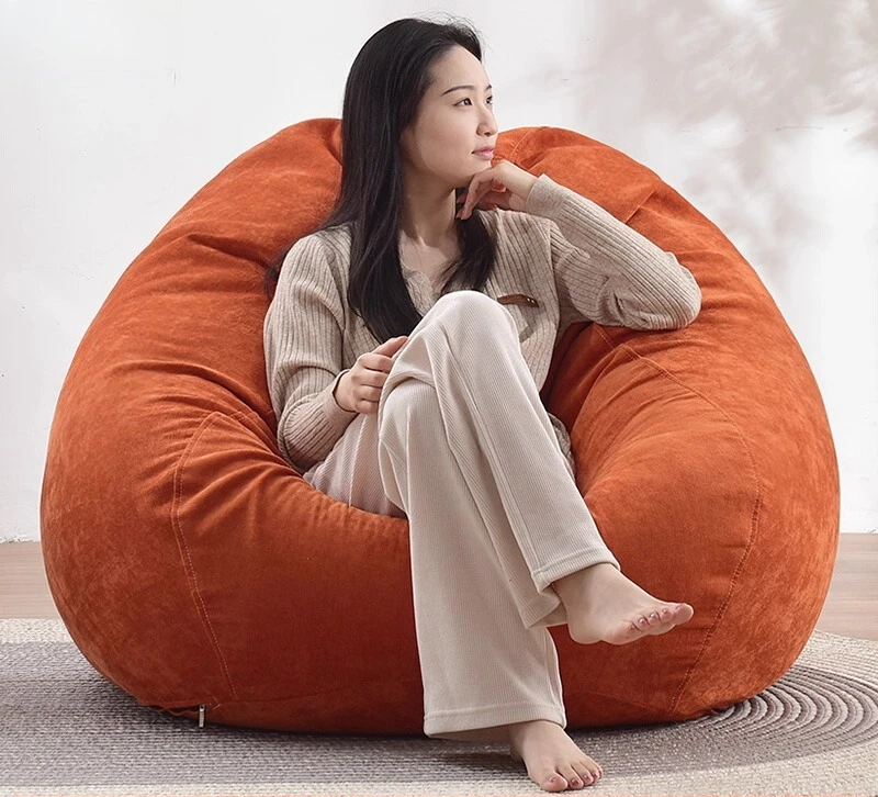 Sitzsack-Stuhl, faules Sofa für Schlafzimmer, Wohnheim, Lounge, Schlafen, Entspannen, Einzelsitz, Ottomane