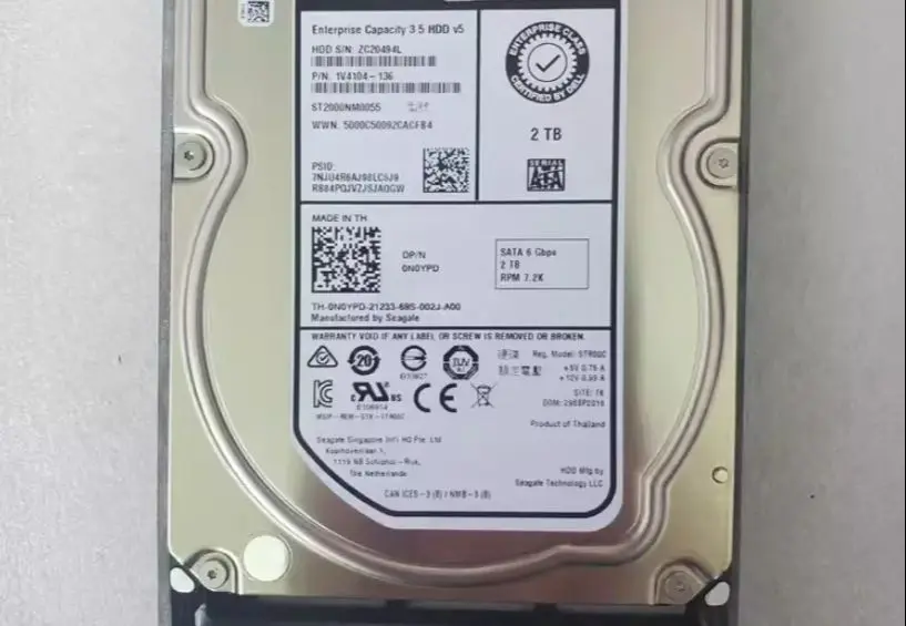 

For 0N0YPD ST2000NM0055 2T 7.2K 3.5-inch SATA server hard drive