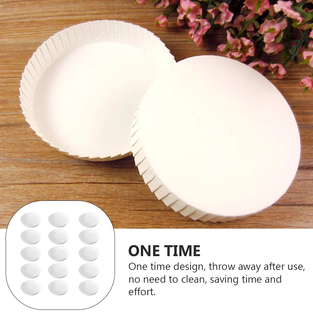 

50pcs Disposable Paper Lids Stackable Cup Covers For Drinks Household Tea Cup Lids Lightweight Easy To Use Hotel Kitchen Bar