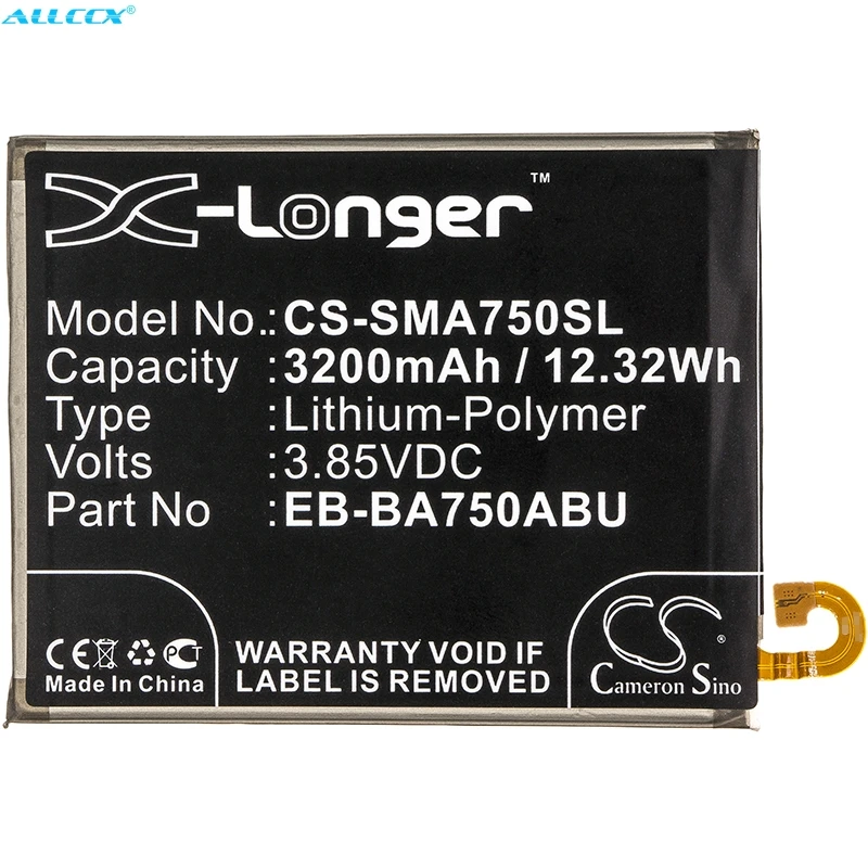 Cameron Sino 3200mAh Battery EB-BA750ABU for Samsung Galaxy A7 2018, SM-A750, SM-A750F/DS, SM-A750FN, A750FN/DS, A750GN/DS,A750N