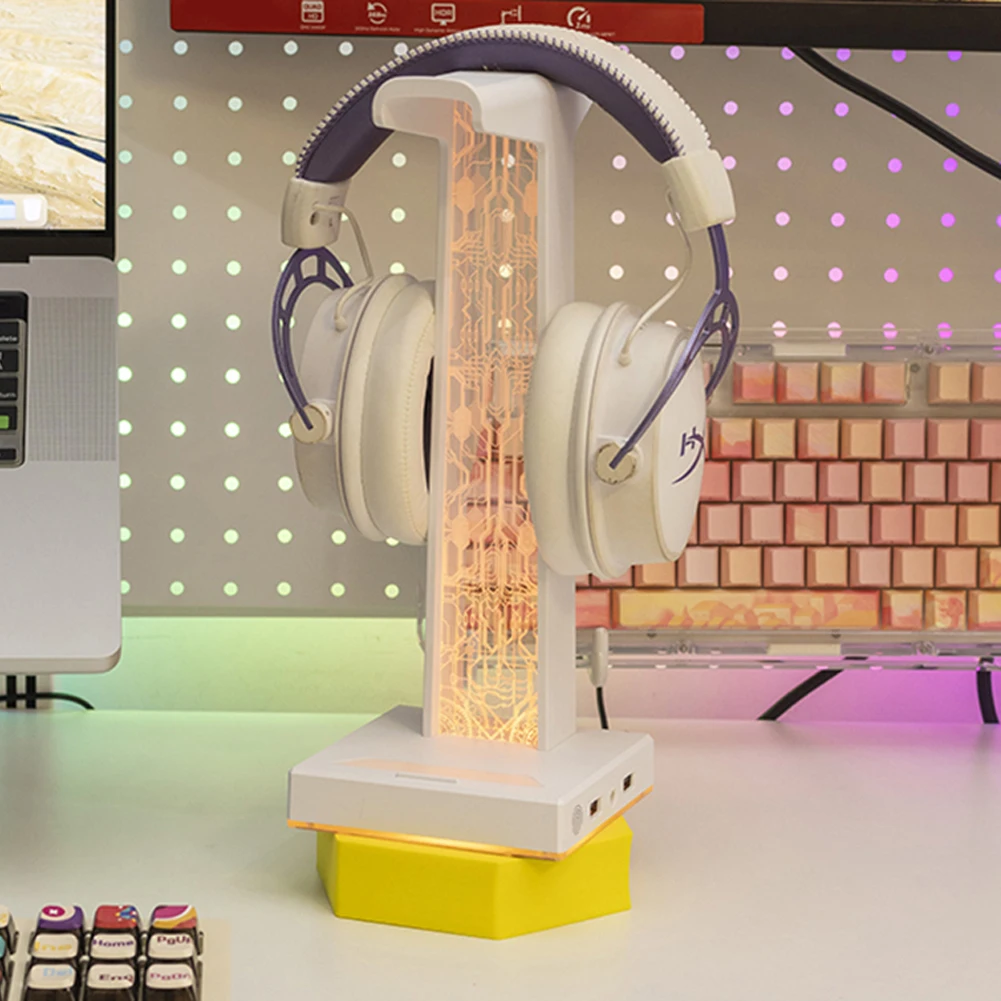 Pc Gaming Standar - RGB Gaming Headphone Stand com Portas