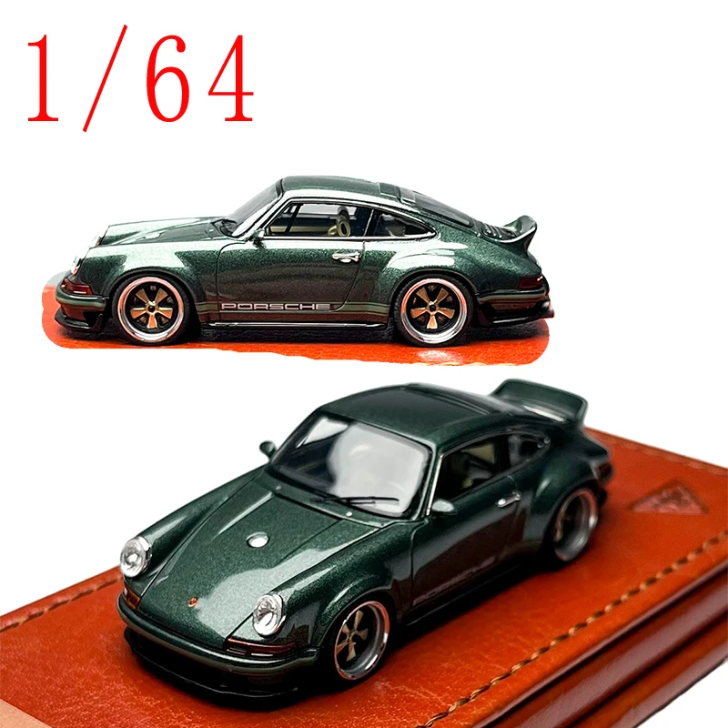 MakeUp Diecast Car 1/64 Scale Porsche Singer DLS Sports Car Model Resin Porsche Singer Play Vehicles Model Gift Display Item