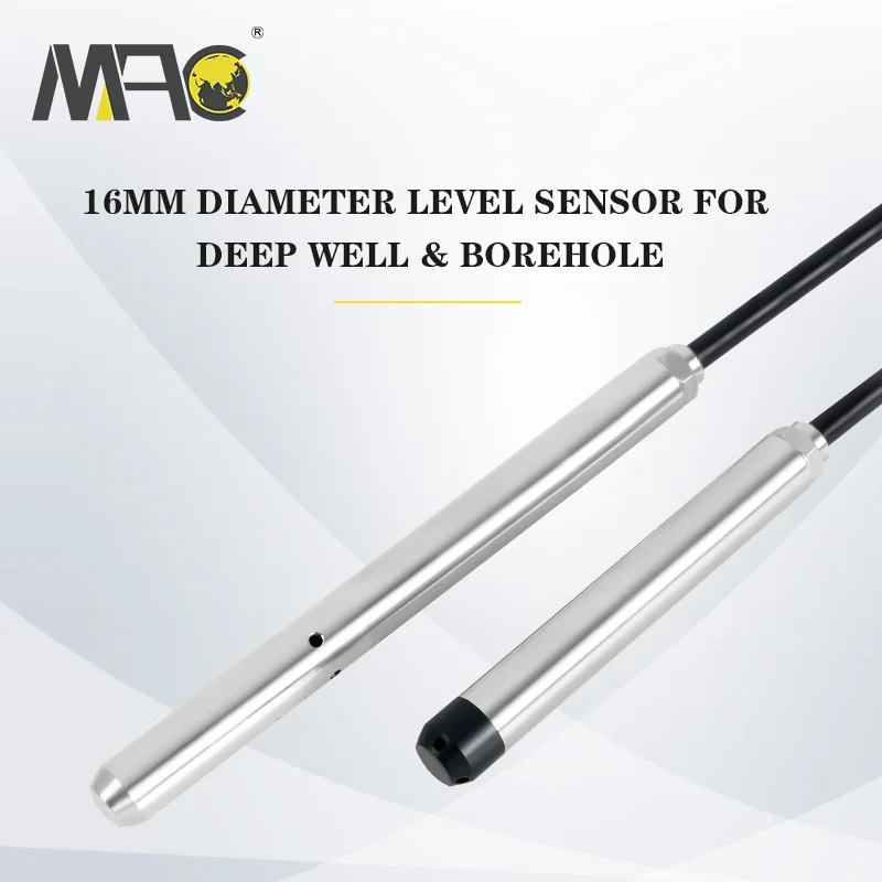 L707E Deep Well Level Sensor Industrial Digital Small Size Cable Borewell Water Level Sensor Transducer