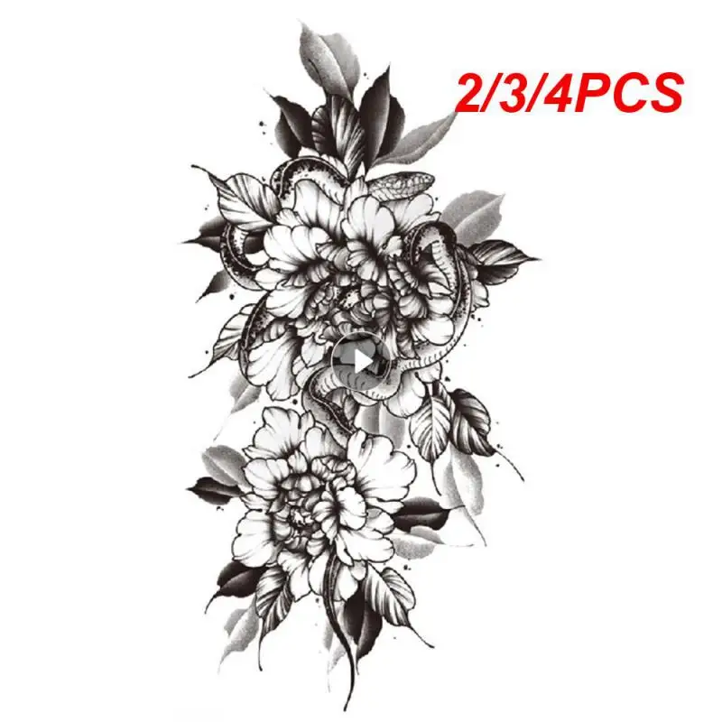 2/3/4PCS Tattoo Stickers High-quality Transfer Technology Various Styles Transfer Sticker Simulation Tattoo Temporary Tattoo