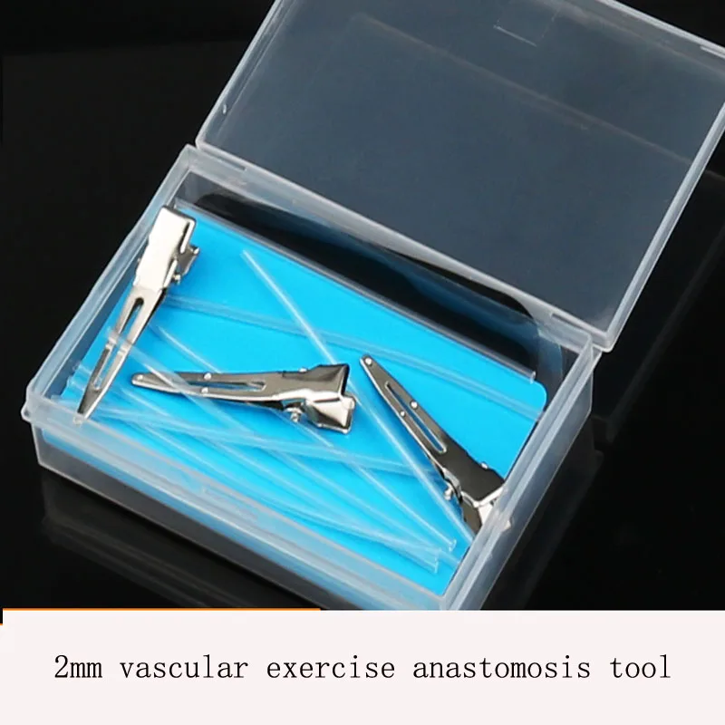 Simulación de anastomosis microquirúrgica, vasos sanguíneos, medición de 2mm y 5mm, habilidades de sutura, modelo de entrenamiento, ejercicios de vasos sanguíneos