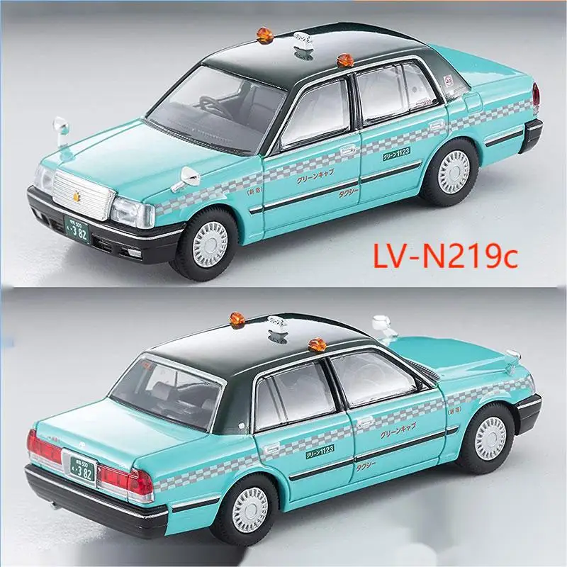 TOMYTEC TLV 1/64  LV-N219c Crown Sedan Green-Cab Taxi  Die-cast alloy car model collection display gifts