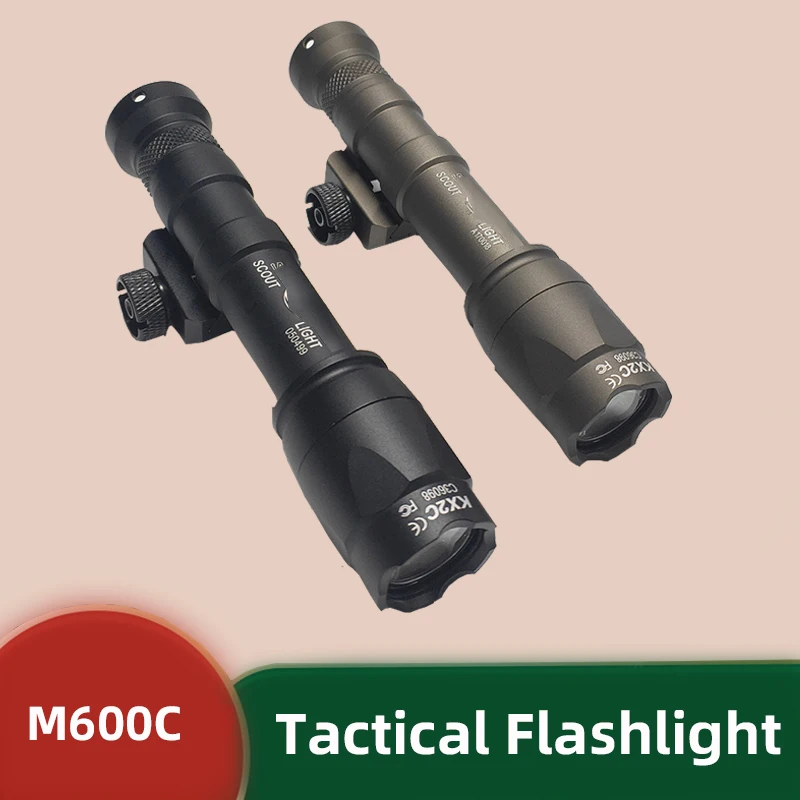 M600C High lumen Tactical Flashlight , for 20mm Picatinny M-lok/Keymod Rail, Include with Remote Pressure & Push Button Switch