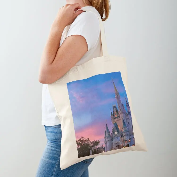 

Castle Sunset Tote Bag canvas tote shopping bag bags luxury women large size bags