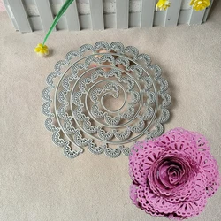 New Twisted flowers metal cutting die mould scrapbook decoration embossed photo album decoration card making DIY handicrafts