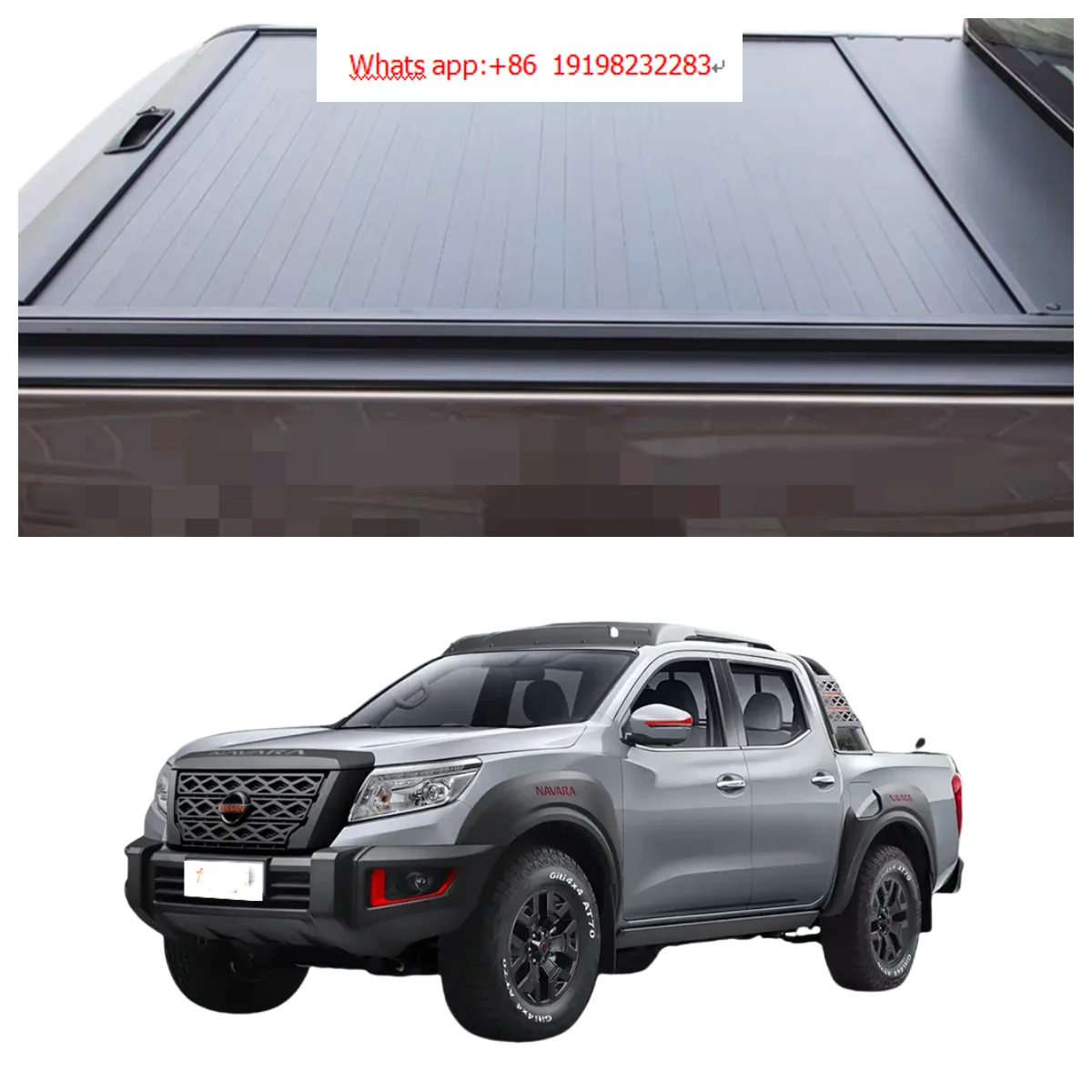 

High Quality Pickup Truck Retractable Roller Lid Bed Cover Aluminum Tonneau Cover for NISSAN NAVARA