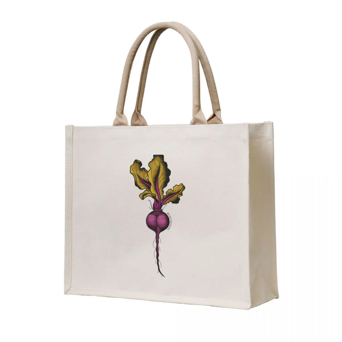 

Beet butt tattoo flash Tote Bag custom bags university shopper bag Handbags women hand bags