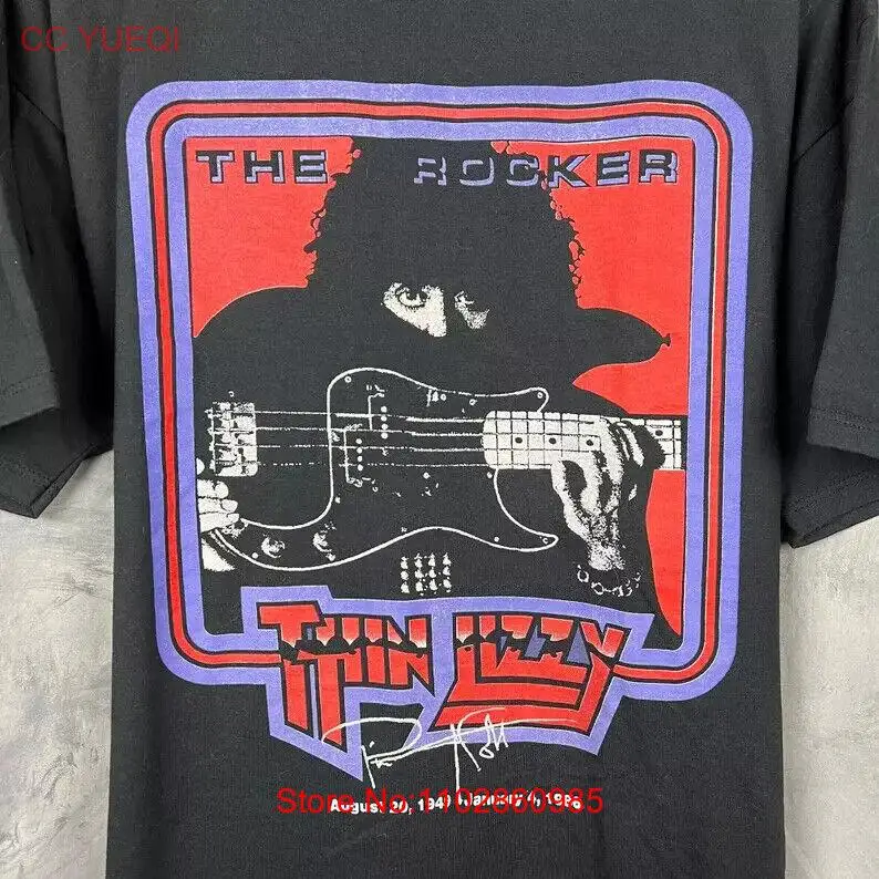 Тонкая футболка Lizzy Tour The Rocker Phil Lynott Tribute, хлопковый подарок для фанатов