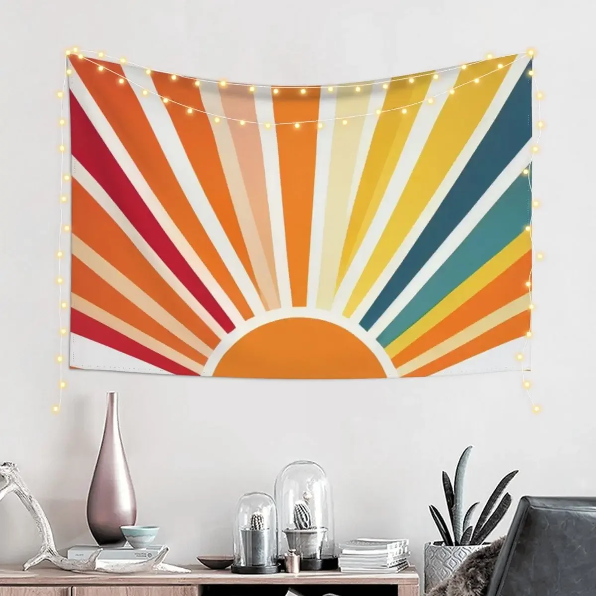 Vintage Rising Sun Rays Tapestry Hanging Wall Home Decorations Decorative Wall Mural Tapestry