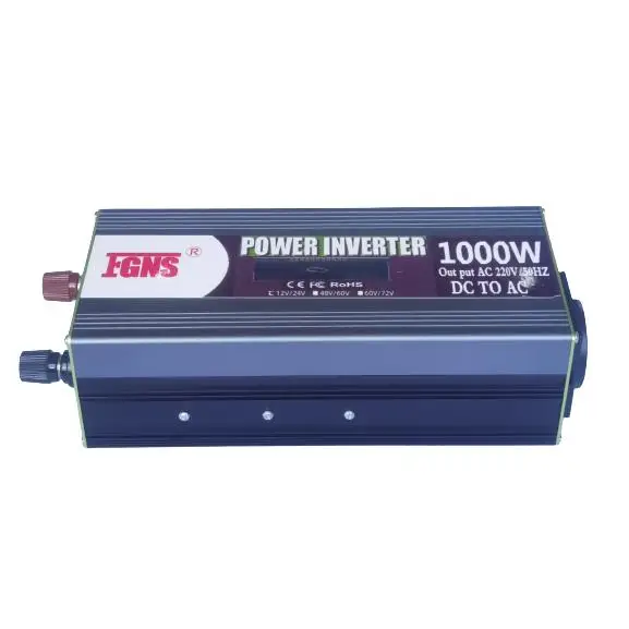 FGNS electric inverter current DC to AC 1000W x2 USB 5V 2.1A converter 12V 24V to 210V 220V 230V continuous to alternating