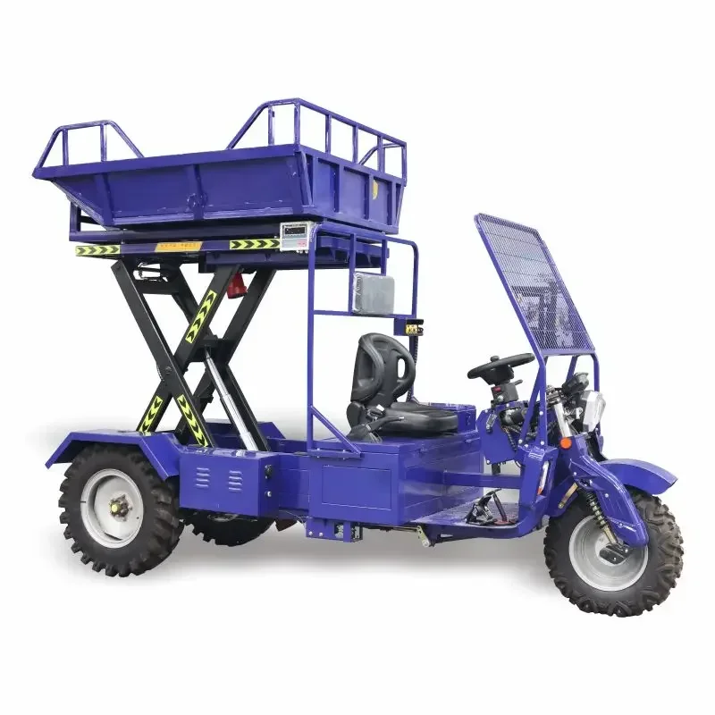 Electric 3-Wheel Cargo Tricycle Mini Dumper Truck for Agricultural Use - Compact Utility Vehicle