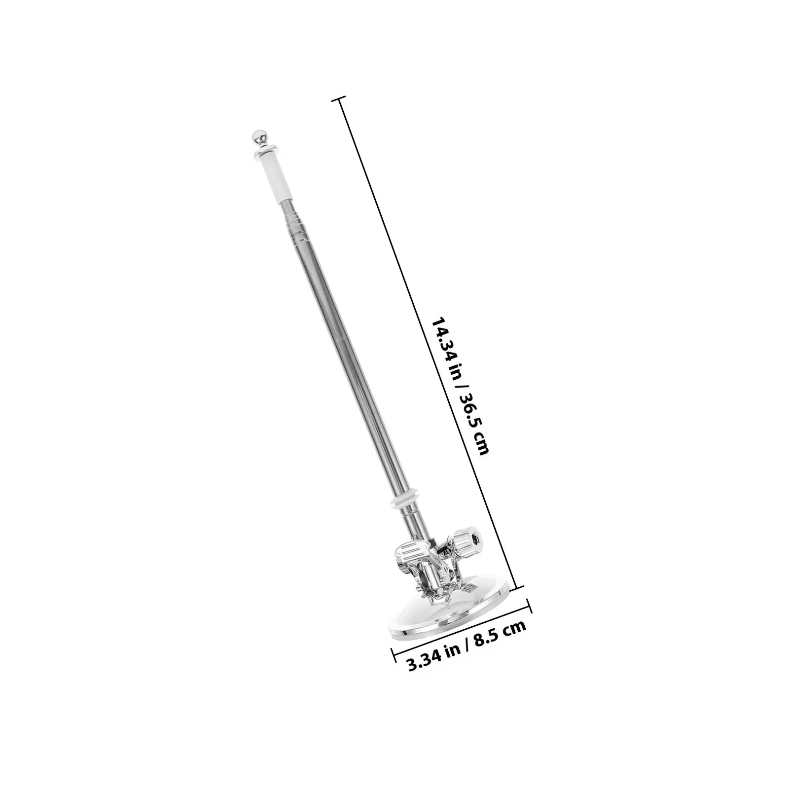 Suction Cup Flagpole Holder Car Flagpole Stand Telescopic Adjustable Metal Flag Pole Bracket for Off Road Vehicle - view 6