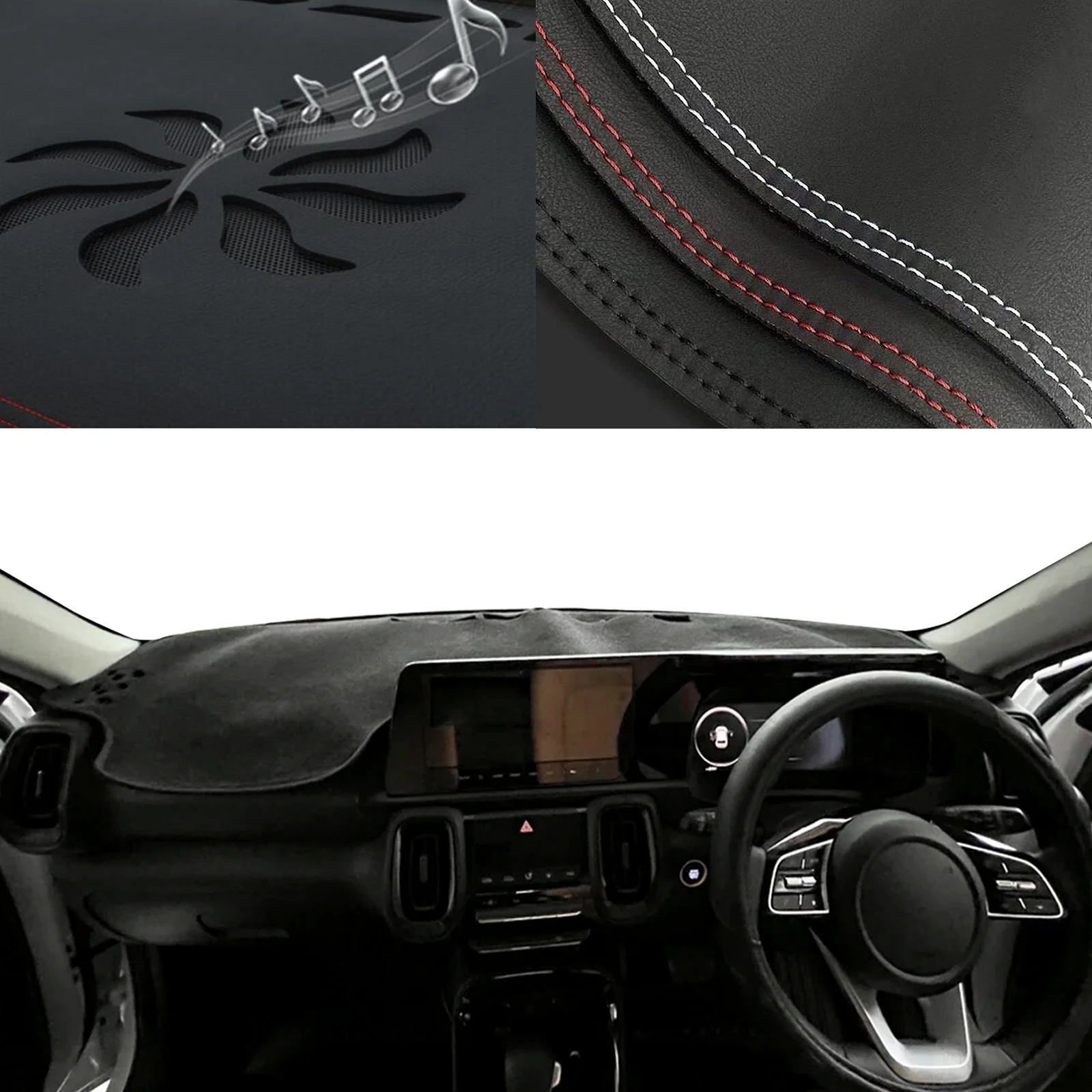 

fit for Kia Sonet 2026 2025-2020 Special Customized Dashboard Cover Anti‑Glare Sunshade Pad Dash Mat Interior Accessories