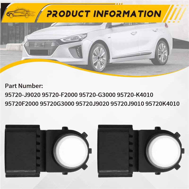 

Compact 8Pcs PDC Parking Radar Sensor 95720-G3000 95720-F2000 For Hyundai Elantra Kona Ioniq I30 Kia Niro 2016-2021 95720-K4010