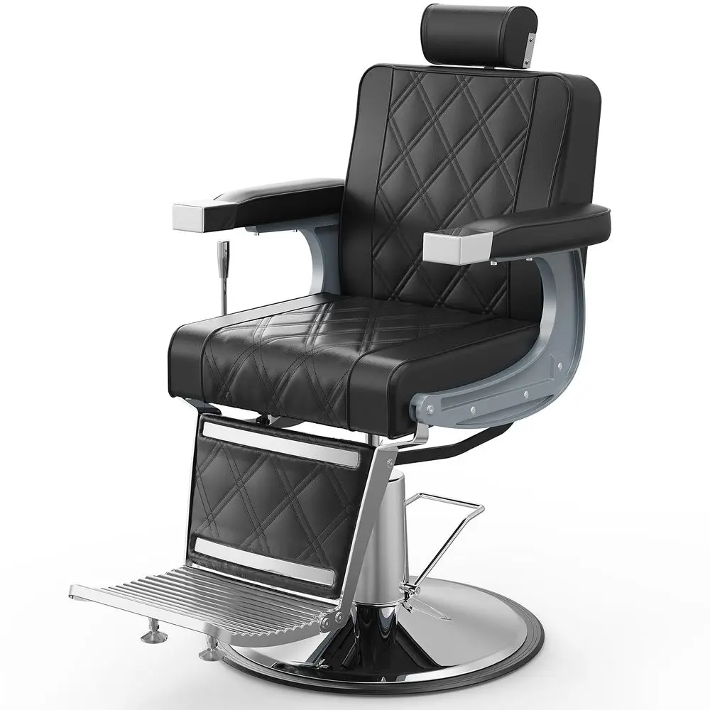 

Vintage Barber Chairs for Barbershop Heavy Duty Wide Seat, 360 Swivel,Reclining Hydraulic Salon Chair All Purpose for Beauty Sp