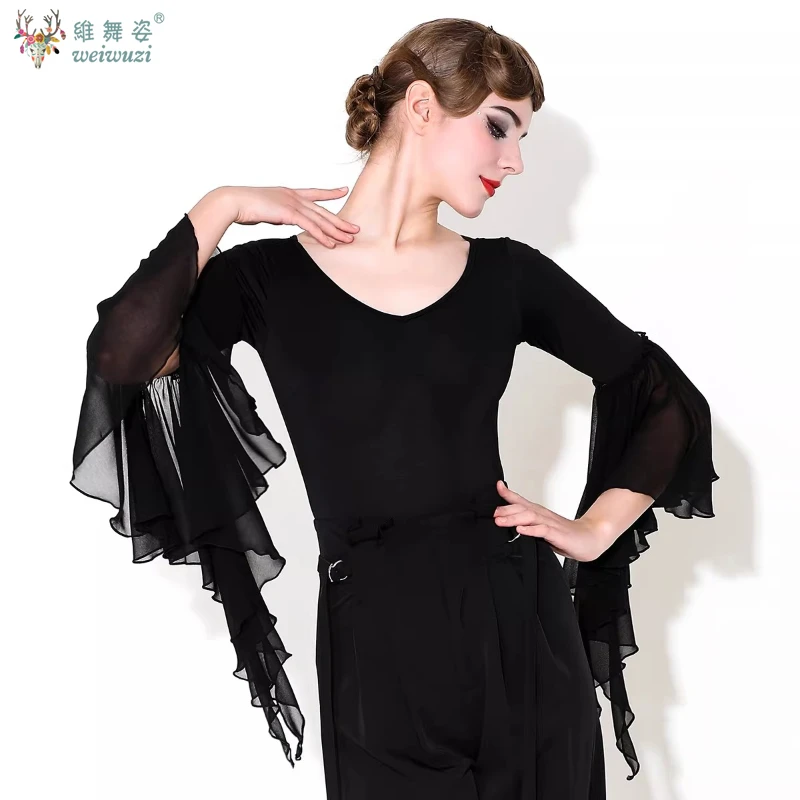 Adult Waltz Waltz Foxtrot Tango Standard Ballroom Dance Training Clothing Female Latin Dance BellyDance Practice Outfit Matching