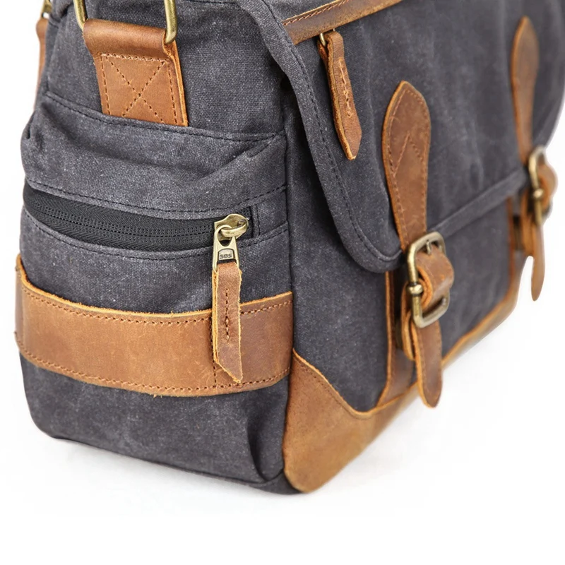 Bolso de lona Batik impermeable Vintage para cámara, bandolera informal para fotografía, para cámara Canon, Nikon, Sony, Dslr