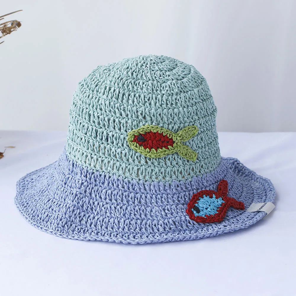 New Three dimensional crochet sun hat bucket hat Mini chili peppers Sun Crochet Hat For Beach Travel Vacation handmade straw hat