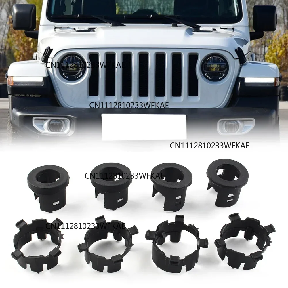 8Pcs/Set Car Front Bumper Radar Probe Bracket For Jeep Wrangler JL JT For Ram 1500 2500 3500 2019-2022