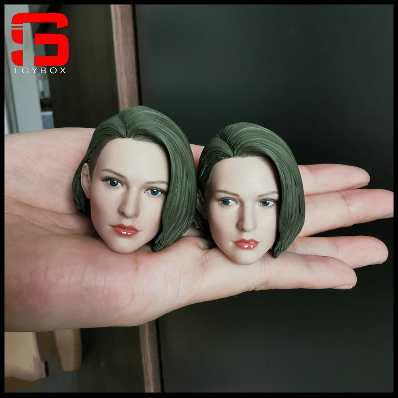 In Stock 1/6 Soldier Jill Head Sculpt Direct Vision Squint Head Carving Model Fit 12'' Action Figure Body Dolls