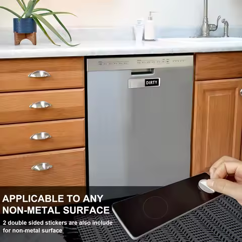 Dishwasher Magnet Clean Dirty Sign /Kitchen Decor/Easy to Read &amp; Slide/Strong Clean Dirty Magnet Sticker for Dish Washers