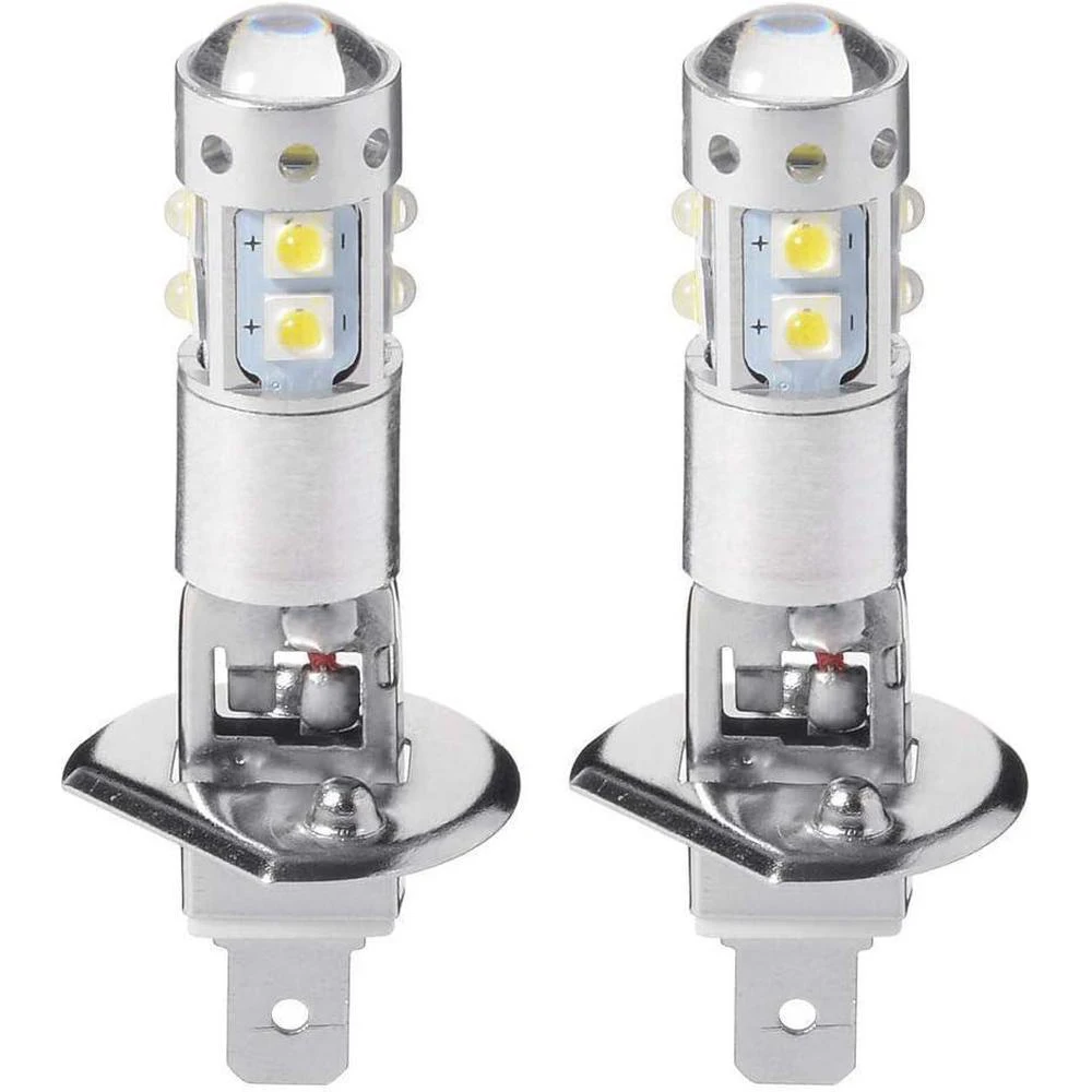 

Fits vehicles with H1 headlight bulb sockets H1 LED Headlight Bulb 50W with Decoding (Pair)