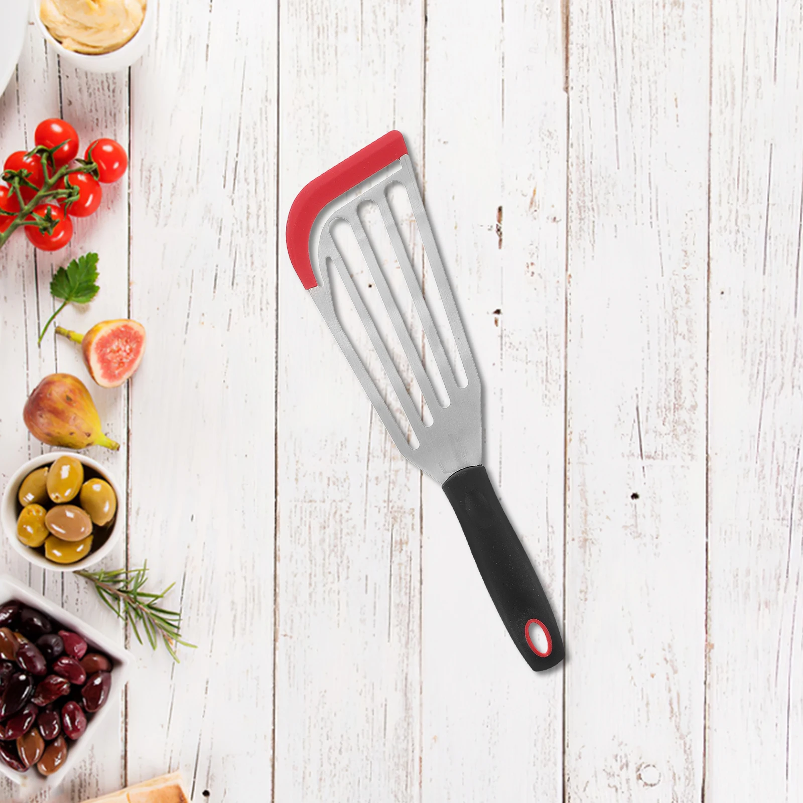 

Stainless Steel Fish Spatula Heat Resistant Kitchen Utensil For Nonstick Cookware Cooking Turner For Steak Eggs Pancake Baking