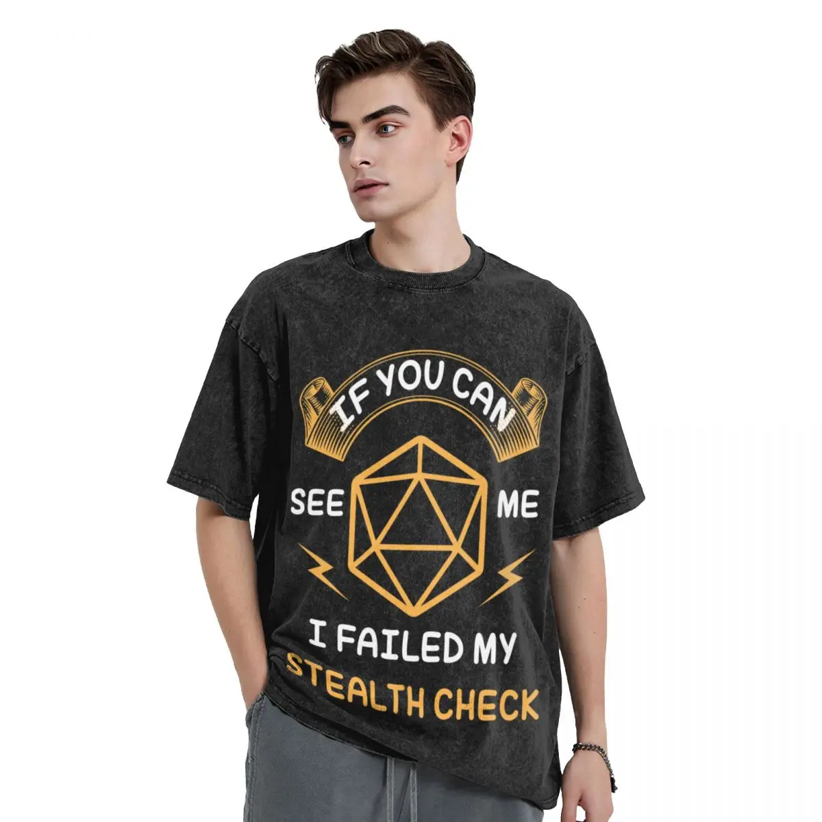 

If you can see me, I failed my stealth check T-Shirt vintage t shirts summer clothes black t shirts for men