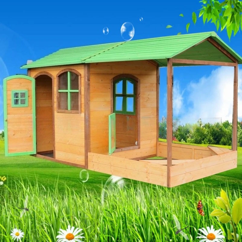 

Wooden Large Outdoor Toys Kids Wooden House Kids Sand Pit Playroom Wooden Kindergarten Play Equipment