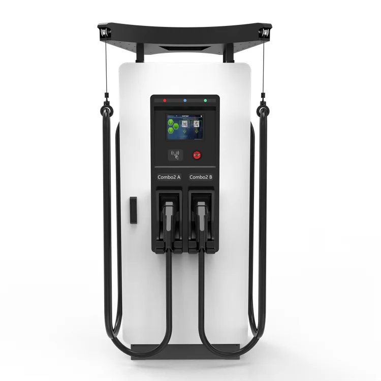 Floor-mounted Fast 200Amp Electric Car Charger CCS2 EV Charger Charging Station with POS Machine